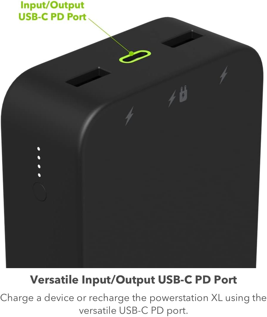 mophie Powerstation XL Power Bank 2023-20,000 mAh Large Internal Battery, (2) USB-A Ports and (1) 20W USB-C PD Fast Charging Input/Output Port, Travel-Friendly - Image 6